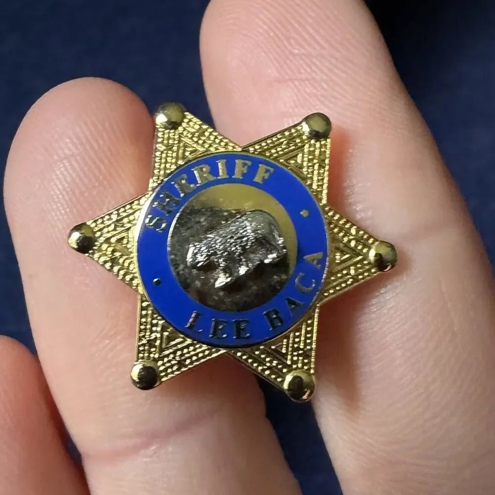 Vintage US California Former Sheriff Lee Baca Lapel Pin